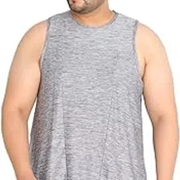 chkokko Men's Polyester Regular Fit Solid Gym Tank Tops Sleeveless Sports Vest-picture-10
