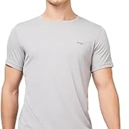Polyester Dry Fit Round Neck T-Shirt | Instadry® T Shirts for Men | Quick Drying | Breathable Fabric | Gym T Shirt | Workout Tops | Round Neck Tshirt for Men | Slim Fit Half Sleeve T-Shirt-image-12