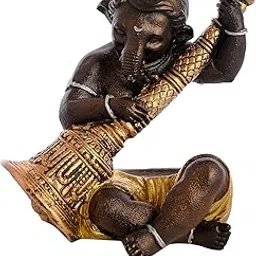 J S K Art Jewellery Present Instrument Ganesha Decorative Showpiece | Lovely Statue for Home Decor Gifting Purpose | Decorative for Home & Office Living Room Sculpture-image-74
