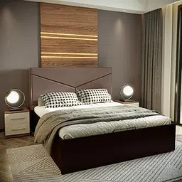 GODREJ INTERIO Glory Morf Queen Size Engineered Wood Bed with No Storage 1-Year Warranty, Brown, Cinnamon GLORYQ0018-picture-27