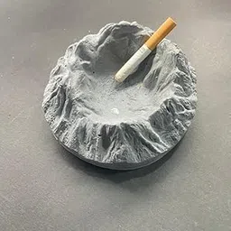 Concrete Ash Tray For Cigarettes, Decorative Modern Ash Tray For Home, Office/Indoor/Outdoor Use I A Modern Handmade Ash Tray- Volcano_Grey-image-29