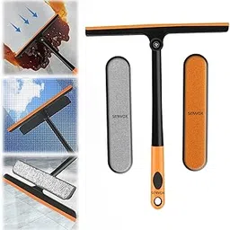Senvox 3-in-1 Glass Cleaner Wiper for Windows, Floor & Stove | 360° Rotating Double-Sided Cleaning Brush with Foldable Handle & Comfortable Grip | Car Windshield & Mirror Sponge Squeegee (1)-picture-26