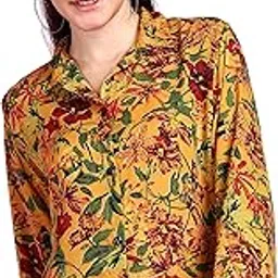 popwings Printed Full-Sleeves Regular-Fit Polyester Printed Shirt for Women Stylish Western Casual Wear-picture-29