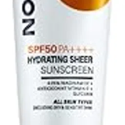 Novology SPF 50 PA++++ Hydrating Sheer Sunscreen With 4.5% Niacinamide for Dry Skin| No White Cast, Non Sticky | 50 g-picture-57