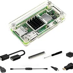 Pi Zero Case, Raspberry Pi Zero W Case Kit with Pi Zero Heatsink, HDMI Adapter, Heatsink for Pi Zero W/Pi Zero 1.3 / Pi Zero WH (Clear)-image-17
