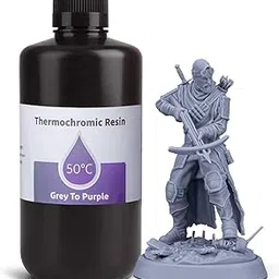 ELEGOO Thermochromic 3D Printer Resin, UV-Curing Resin for MSLA DLP LCD 3D Printing Turning from Grey to Purple, 1000G-picture-17