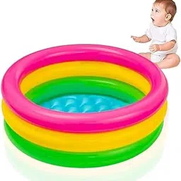 CETLO Baby Pool Bath Tub 2 Feet Round Kids Swimming Pool for 1-3 Years | Indoor & Outdoor Summer Water Play Tub | Portable, Lightweight & Multi-Color Baby Splash Pool (2 Feet)-picture-16