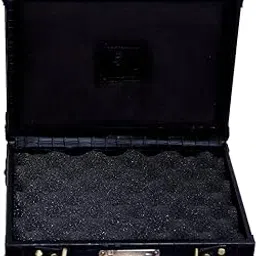 FIRMA WOLFF Black Print Leatheritte Box for Handgun Storage Box for All Types of Pisto/Revolv Case Shockproof-picture-39