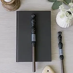 BOENJOY GIFTS- Harry Potter Magic Wand Ballpoint Pens, Set of 2 - Wizard Style Pens with Black Ink for Kids & Adults | Fantasy-Themed Writing Pens | Gifting, School, Office Use (Dumble dore)-image-4