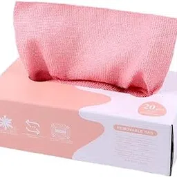 Simplifi Nest Microfiber Cleaning Cloths Box Pack of 20 | Reusable Lint-Free & Scratch-Proof Multi-Purpose Cleaning Rags | Super Absorbent, Quick-Dry Cloths for Kitchen, Utensils, Glass-picture-42