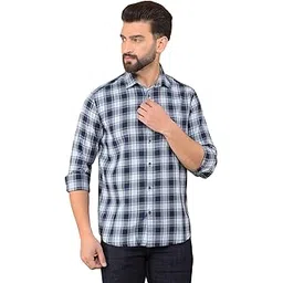 crimsoune club Men's Black Checked Shirt-picture-33