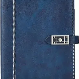 amazon basics Undated Diary 2025 | Designer Faux Leather Organizer | Office Stationery for Business, Interviews & Corporate Meetings | Ideal Gift for Mother & Father (Blue)-picture-19