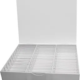 UJEAVETTE® Nail Art Storage Case 30 Cells Nail Decoration Box For Nail Salon Nail False Clear-image-7