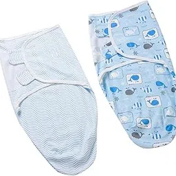 Baby Infant Cotton Swaddle Blanket Sleeping Swaddle Muslin Wrap Whale L-image-10