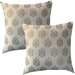 PINK PARROT Jacquard Cushion Cover 16x16 inch Set of 2 pcs-picture-26