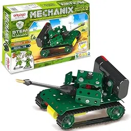 Mechanix Battle Station,Construction Set,War Themed Building Blocks,for 6+ yrs Boys and Girls,Metal,Multicolor-image-63