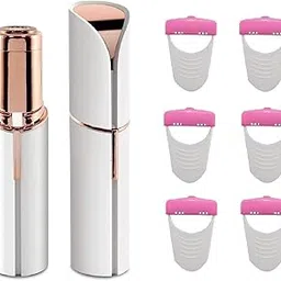 z x creative Facial epilator hair removal machine And Six Razors for women With Ice Roller- face, chin, cheek, eyebrow, upper lip hair remover for women, usb rechargeable epilator machine for womenS (Multi Color)-picture-15