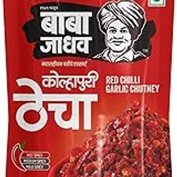 Baba Jadhav Kolhapuri Thecha | Pack of 4 | Easy to cook | Authentic Maharashtra Spices | Serves 4 (Per Pack) | No Preservatives, Colours or Artificial Flavours-picture-31
