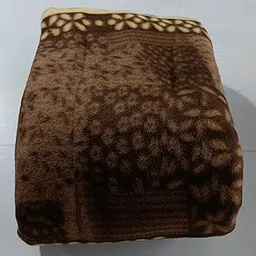 Single Print Woollen Duver/Quilt(Razai)/Blanket Cover 90x60 (Single Gamla Brown)-picture-21