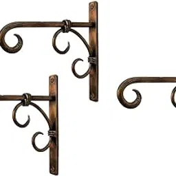Craft Mshopr Metal Plant Hanger Wall Hanging Plant Hook for Bird Feeders Planters Lanterns Wind Chimes Hanging Baskets Ornaments Lights Indoor Outdoor Balcony (Deluxe-Pack-3)-picture-32