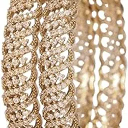 ornadzn zevellery Victorian-Plated American Diamond Designer Bangles for Women | Elegant Traditional Jewelry for Weddings & Parties-picture-39