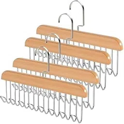 Premium Wooden Belt Hanger for Closet with 8 Hooks, Multipurpose Hanger for Lingerie, Belt, Scarf, Tie, Garments, Perfect Storage Holder Organizer for Wardrobe and Cupboard (4)-image-14