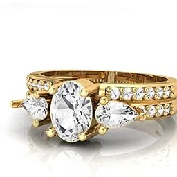 SHAJARA ENTERPRISE Rhodium-Plated Red Stone Designer Ring with Dual Band & CZ Diamonds for Women-picture-36