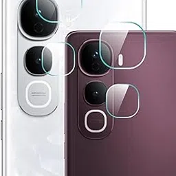 Ayra (Pack of 3) Back Camera Lens Protector Compatible With Vivo y400 pro Anti Shock/Anti-Scratch/Clear/Camera Tempered Glass with easy installation kit image 1