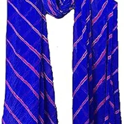 m s bandhani Women's Striped Chiffon Dupatta-picture-27