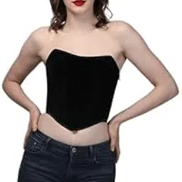 Chic Black Steel Boned Corset Top-image-23