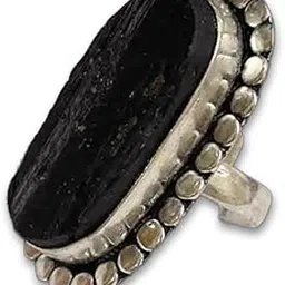 studd muffyn Black Tourmaline Adjustable Ring For Unisex-Adult-picture-18
