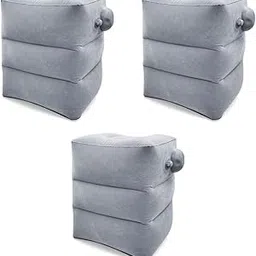 HANNEA Inflatable Air Travel Pillow Long Footstool Seat Rest Foldable for Flight Home Office Self-inflatable for Adult Kids 3 PCS-picture-25