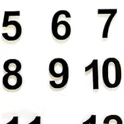 BanteyBanatey® 12 Black Acrylic English Numbers | Numerals | Digits for Clock Making in Resin Art, MDF Craft, Decoupage Craft, DIY Craft As a Clock Accessory-picture-39