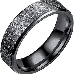 Trendy Western Style Band Titanium Collection Stardust Gold Stainless Steel Rings for Men and Boys-image-83