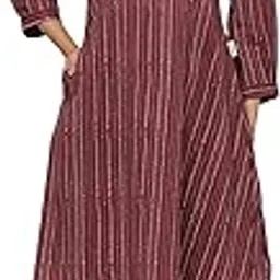 crafiqa Vintage Maroon Dots Cotton Co-ord Set for Women-picture-22