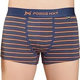 force nxt Men's Super Combed Cotton Elastene Stretch Striped Trunk | Ultrasoft Men Trunk Innerwear | Best underwear for Men | Actual Print May Vary-picture-27