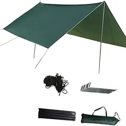 VELURA Hammock Tent Lightweight Hammock Rainfly Set for Backpacking Survival Travel|1 Moon Chair Leg Stand|Canopies & Shelters| Outdoor Sports-image-11