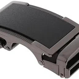 Men'S Automatic Slide Buckle Ratchet Belt Buckle For Belt Strap Matte Black | Mens Accessories | Belt Buckles-image-1