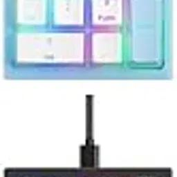 UJEAVETTE 2X 21 Keys Wired Mechanical Numeric Keypad USB Numpad for Cashier PC-image-31