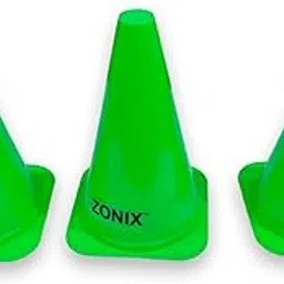 ZONIX 9-Inch Marker Cones: Durable Plastic for Agility Training and Sports Activities - (Set of 3) - Green-picture-50