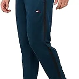 berge' Men's Instadry Dryfit Slim Fit Polyester Track Pant with Secure Zipper Side Pockets for Exercise Gym Running|Full Pant for Men|Regular Fit|Casual|Winter Track for Men image 1