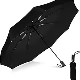 tumella UV protection Green Umbrella Automatic open close for rain and sun protection umbrella for men women kids boys girls big size large three fold stylish folding under windproof travel-picture-21