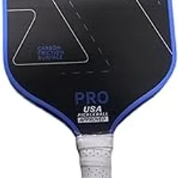 MERISHOPP Carbon Fiber Pickleball Racket Pickleball Racquet for Power Practice Balance Blue Black-image-17