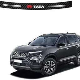 Car Door Sill Protector Guard | Carbon Fiber Look Door Entry Scuff Plate Sticker | Anti-Scratch Door Foot Step Protector (Pack of 1set) Suitable for Tata Safari 2021.-picture-18