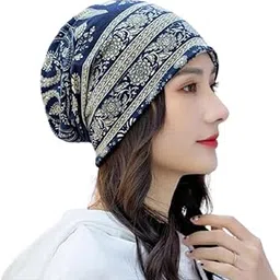 Yeipis Slouchy Chemo Cap Beanie Hat for Women, Floral Print Hats Chemo Cap Bandanas Skull Cap, Men Women's Girls Scarf Fashion Hat- All Seasons Use-picture-18