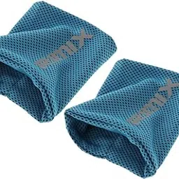 MERISHOPP 2pcs Unisex Sports Wristbands Athletic Exercise Sweatbands Wrist Bands Blue| Sports Equipment | Outdoor Sports Gear | Exercise Gear-picture-22