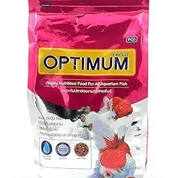 Optimum Food (Mini Pellet) Highly Digestible & Added with Fish Meal, Corn Protein Meal & | Highly Nutritious Food for All Aquarium Pet (1kg (Small))-image-43