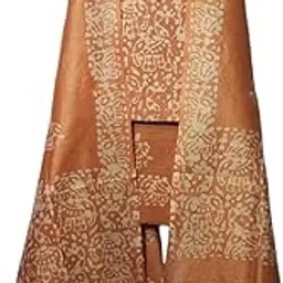 stb-silk textiles bhagalpur Women's Cotton Silk Handcrafted Batik Print Unstitched Salwar Suit Dress Material With Duputta (Maroon)-picture-42