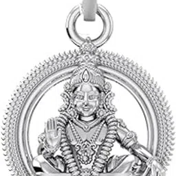 akshat sapphire Sterling Silver (92.5% purity) Bhagwan God Ayyappa Pendant for Men & Women Pure Silver Lord Ayappa Locket for Good Health & Wealth-picture-16