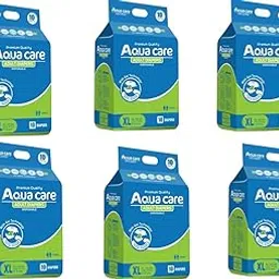 AQUACARE Adult diapers Tape Style New GEL TECHNOLOGY 12 Hours Absorption Protection _ with Wetness Indicator Odour Control _ For Men & Women_ ( Size XL ) (10 Diapers X 6 Packets) (60 diapers) - (121.92 cm -172.72 cm) (48" Inch - 68 inch)-image-8